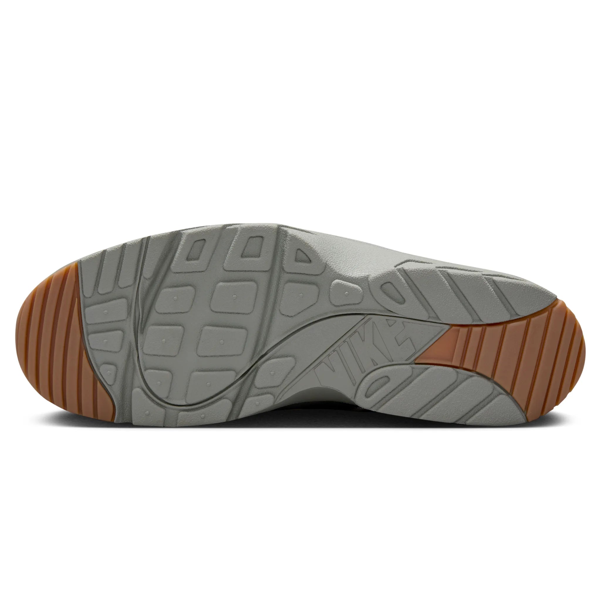 Sole view of Corteiz x Nike Air Huarache Gully Grey FQ8793-001